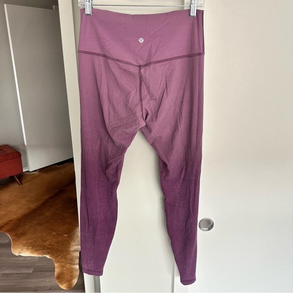 Lululemon Align HR 28” legging Size 10 Purple Ombré